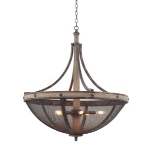 Coronado 6-Light Pendant in Florence Gold