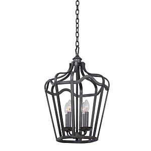 Four Light Hanging Lantern by Kalco