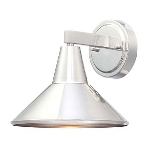 The Great Outdoors Bay Crest 8 Inch Outdoor Wall Light in Brushed Stainless Steel