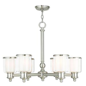 Middlebush 6-Light Chandelier in Brushed Nickel