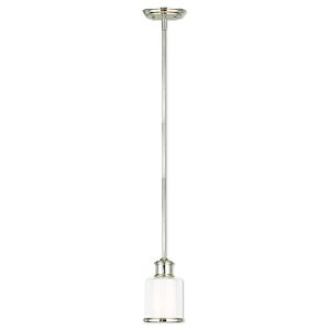 Middlebush 1-Light Mini Pendant in Polished Nickel