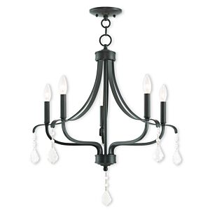 Laurel 5-Light Chandelier in English Bronze