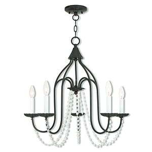 Alessia 5-Light Chandelier in English Bronze