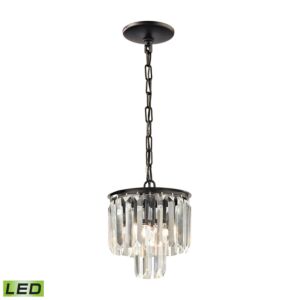 Palacial 1-Light LED Mini Pendant in Oil Rubbed Bronze