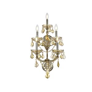 Maria Theresa 5-Light Wall Sconce in Golden Teak