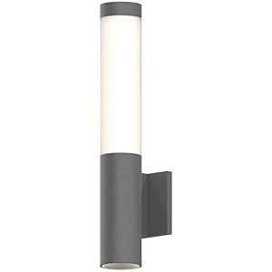  Round Column™ Wall Sconce in Textured Gray