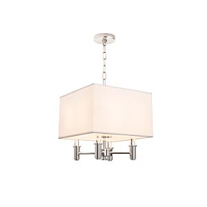 DuPont 4-Light Convertible Pendant - Semi-Flush Mount in Chrome