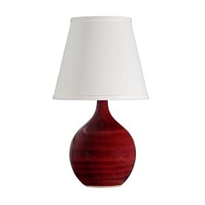 Scatchard 1-Light Table Lamp in Copper Red