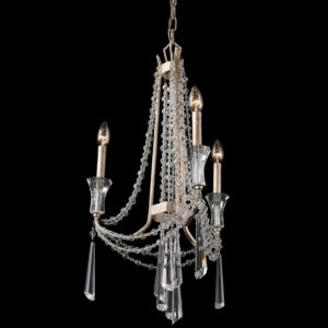 Barcelona 3-Light Chandelier in Transcend Silver