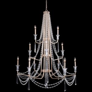 Barcelona 12-Light Chandelier in Transcend Silver