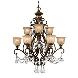 Norwalk 9-Light Swarovski Spectra Crystal Chandelier