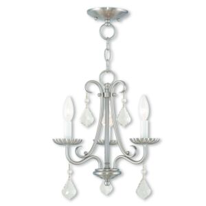 Daphne 3-Light Mini Chandelier in Brushed Nickel