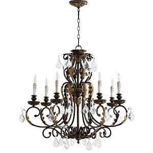 Rio Salado 8-Light Chandelier in Toasted Sienna with Mystic Silver