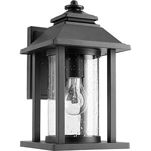 Crusoe 1-Light Outdoor Lantern in Textured Black