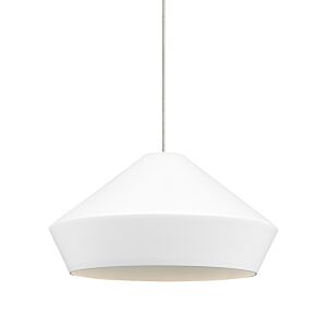 Brummel 1-Light Pendant in Satin Nickel