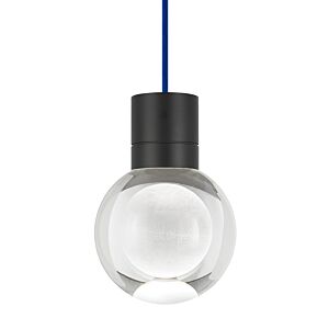 Mina 1-Light LED Pendant in Black