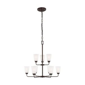 Kerrville 9-Light Chandelier in Bronze