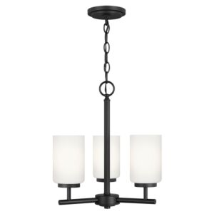 Oslo 3-Light Chandelier in Midnight Black