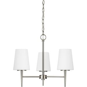 Driscoll 3-Light Chandelier in Brushed Nickel