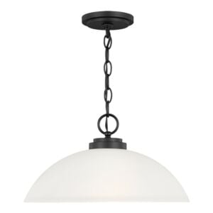 Oslo 1-Light Pendant in Midnight Black