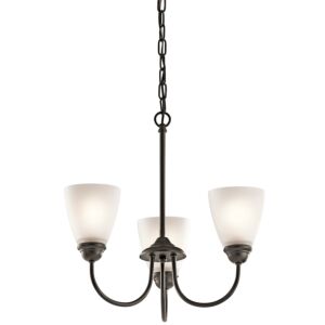 Jolie 3-Light LED Mini Chandelier in Olde Bronze