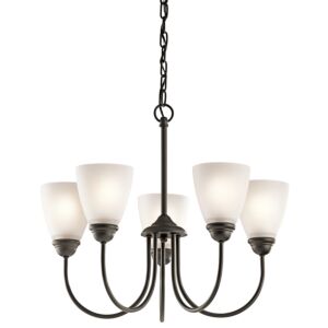 Jolie 5-Light LED Chandelier in Olde Bronze