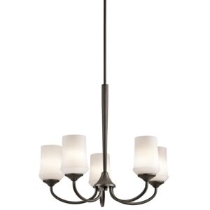 Aubrey 5-Light LED Chandelier in Olde Bronze