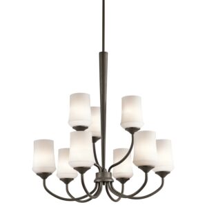 Aubrey 9-Light LED Chandelier in Olde Bronze