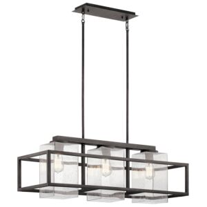 Three Light Outdoor Linear Chandelier by Kichler