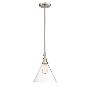 Drake 1-Light Pendant in Satin Nickel