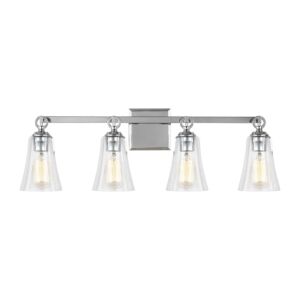 Monterro 4-Light Bathroom Vanity Light in Chrome