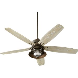 Portico 1-Light 60" Patio Fan in Oiled Bronze