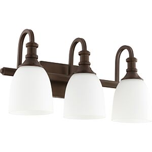 Richmond 3-Light Bathroom Vanity Light in Oiled Bronze