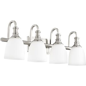 Richmond 4-Light Bathroom Vanity Light in Satin Nickel