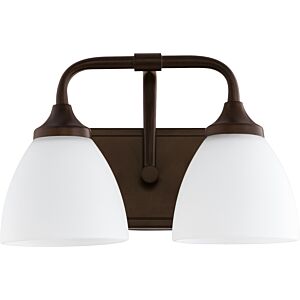 Enclave 2-Light Bathroom Vanity Light in Oiled Bronze