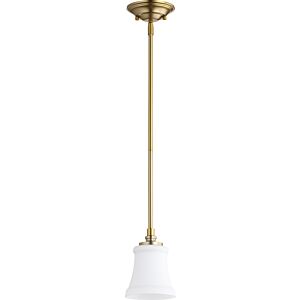 Rossington 1-Light Pendant in Aged Brass