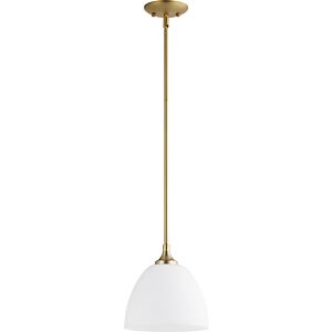 Enclave 1-Light Pendant in Aged Brass