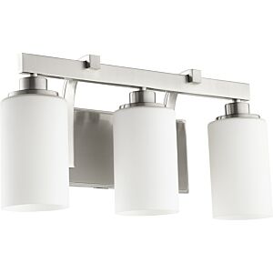 Lancaster 3-Light Bathroom Vanity Light in Satin Nickel