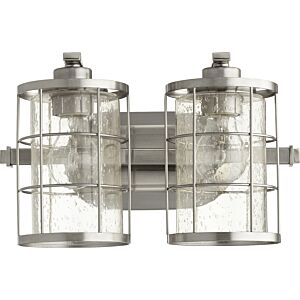 Ellis 2-Light Bathroom Vanity Light in Satin Nickel