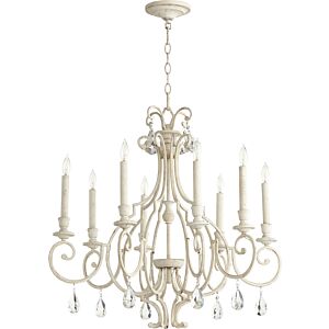 Ansley 8-Light Chandelier in Persian White