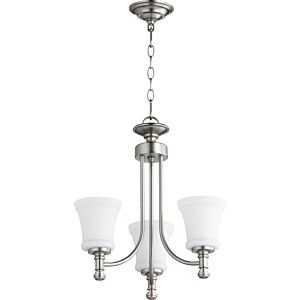 Rossington 3-Light Chandelier in Satin Nickel