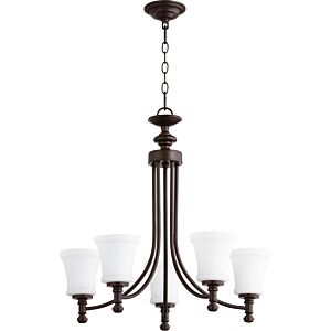 Rossington 5-Light Chandelier in Oiled Bronze