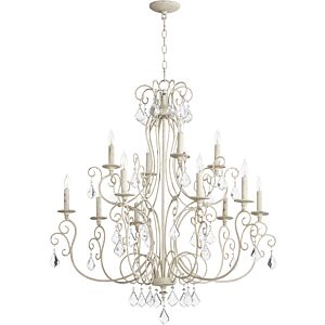 Ariel 12-Light Chandelier in Persian White