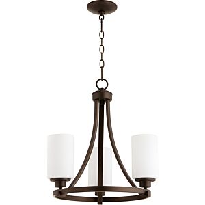 Lancaster 3-Light Chandelier in Oiled Bronze