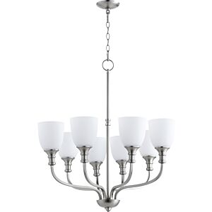 Richmond 8-Light Chandelier in Satin Nickel