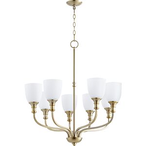 Richmond 8-Light Chandelier in Aged Brass