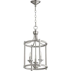 Rossington 3-Light Entry Pendant in Satin Nickel