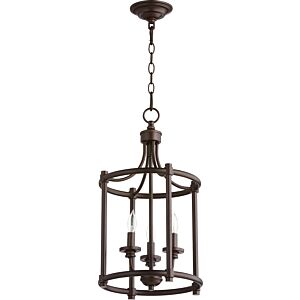 Rossington 3-Light Entry Pendant in Oiled Bronze