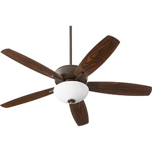 Breeze 2-Light 52" Hanging Ceiling Fan in Oiled Bronze