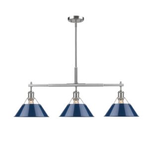 Orwell PW 3-Light Linear Pendant in Pewter